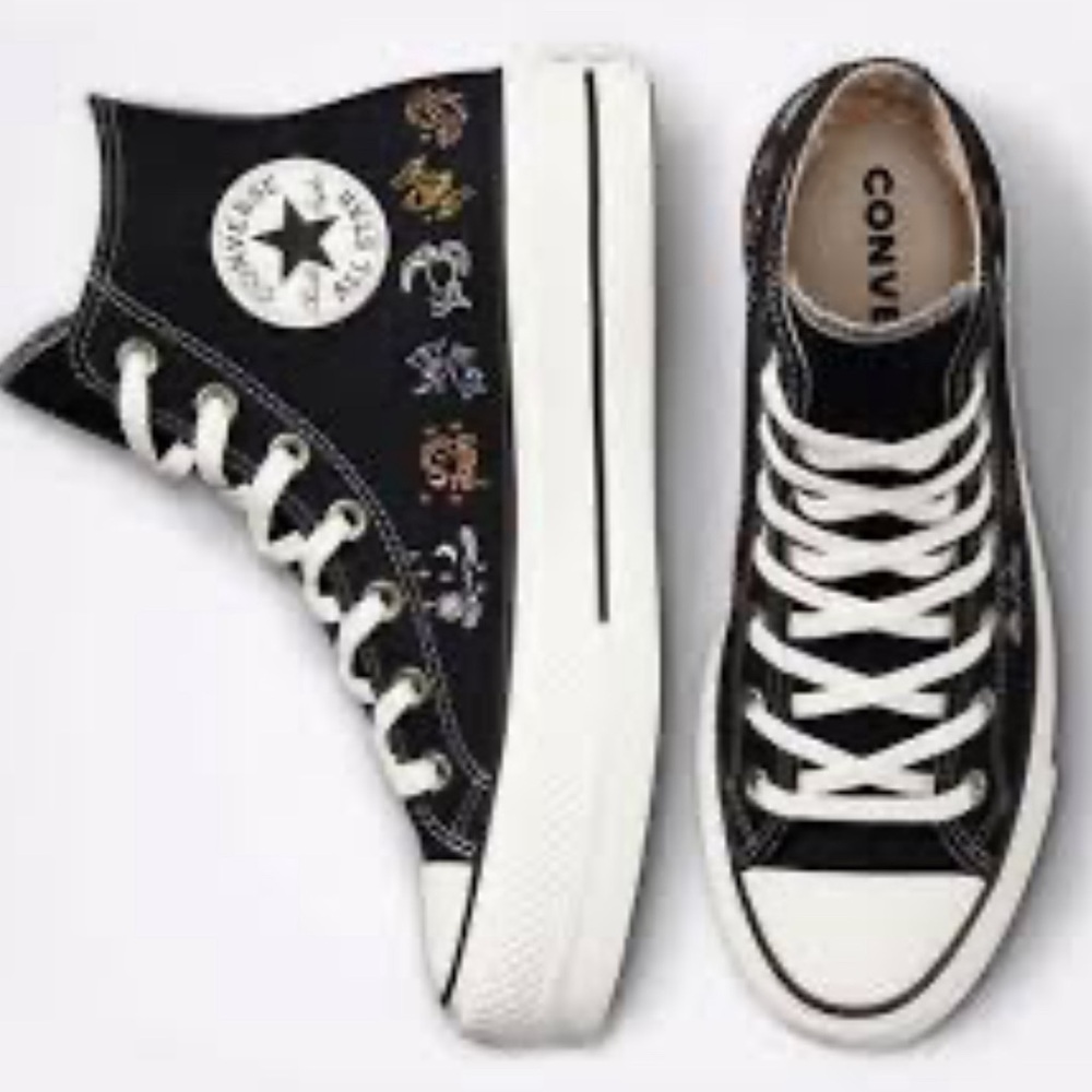 Converse CTAS Hi Mystic World Zodiac Sign Women's Platform 3 in men 5 in women